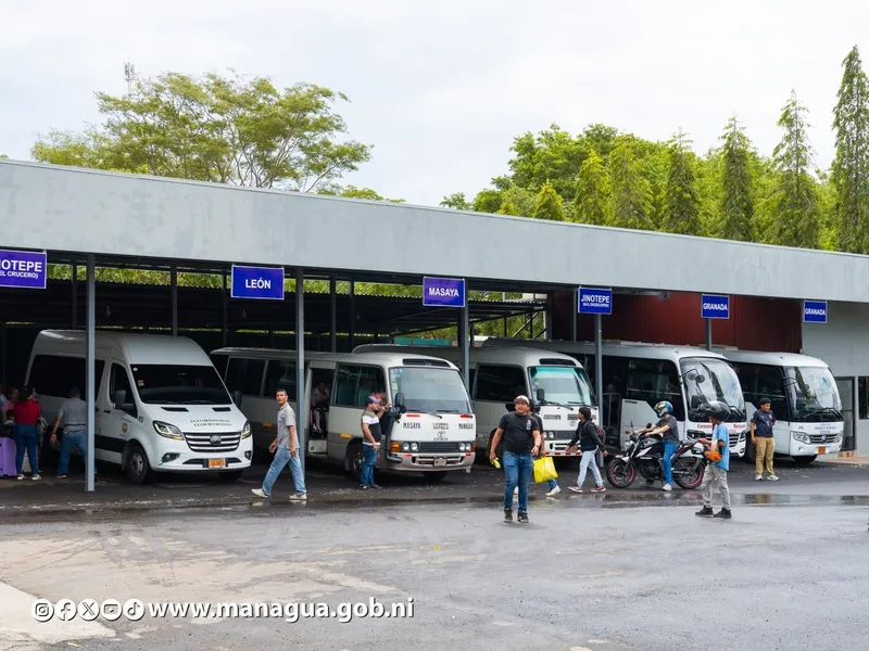 Buses a León, Granada, Masaya y Jinotepe estrenan nueva terminal en Managua