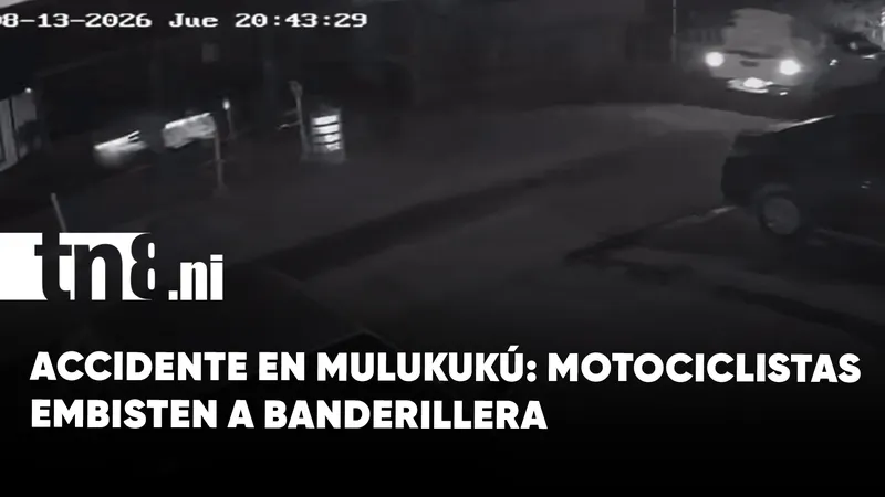 Motociclistas embisten a banderillera durante labores de regulación del tráfico en Mulukukú