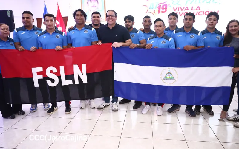 Nicaragua abandera a selecciones de sambo, atletismo y voleibol para torneos internacionales
