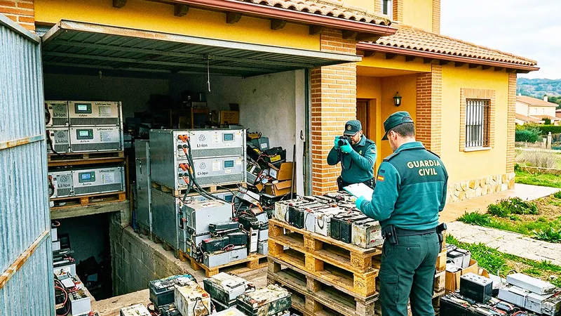 Guardaba 45 toneladas de baterías de litio en su casa y acaba condenado a 18 meses de prisión en Castilla y León