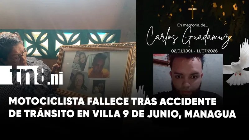 Accidente cobra la vida de motociclista cuando regresaba a casa en Managua