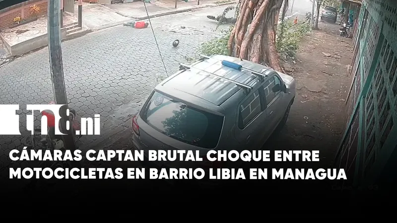 Exceso de velocidad desata violento choque entre motociclistas en Managua