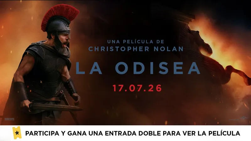 No te pierdas 'La Odisea' en la gran pantalla: Sorteamos 5 entradas dobles para ver en el cine lo nuevo de Christopher Nolan
