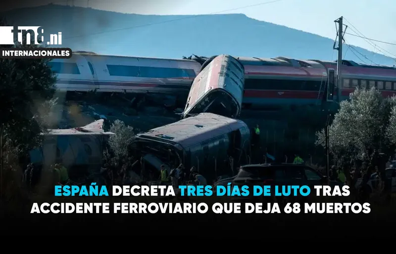 España decreta tres días de luto tras tragedia ferroviaria que deja decenas de muertos