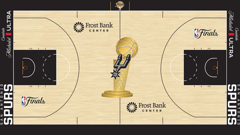 Así lucirá el parqué de las Finales entre Spurs y Knicks