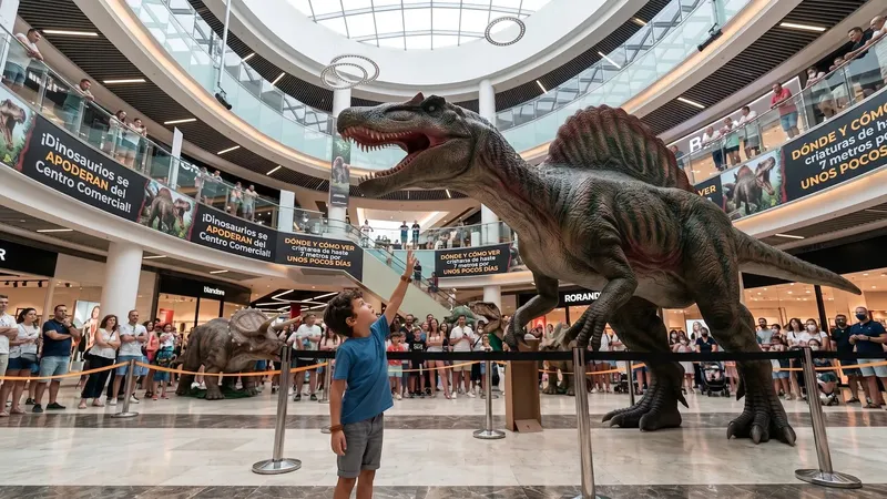 Los dinosaurios se apoderan del centro comercial: dónde y cómo ver criaturas de hasta 7 metros totalmente gratis