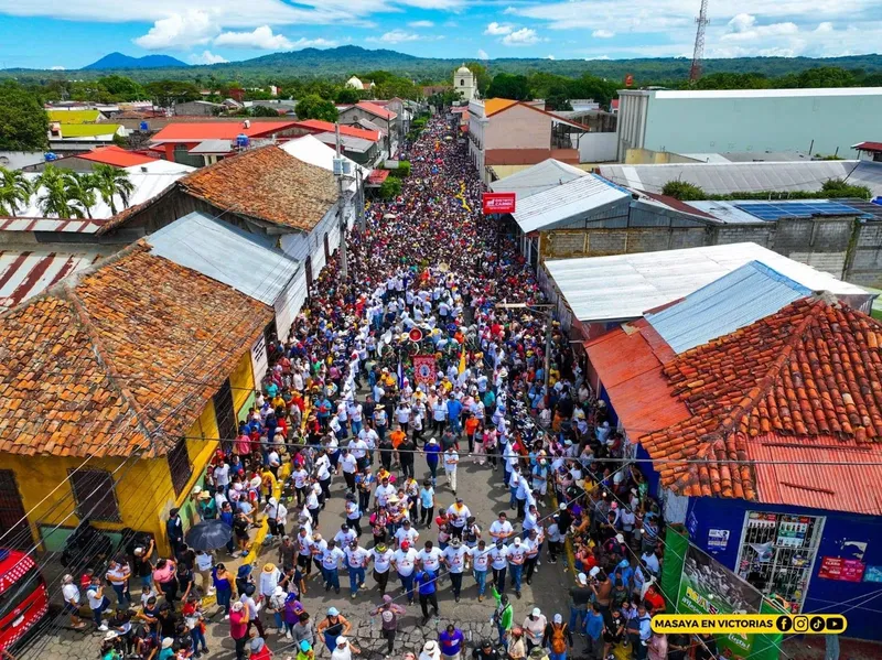 Masaya celebra tradicional recorrido de San Jerónimo