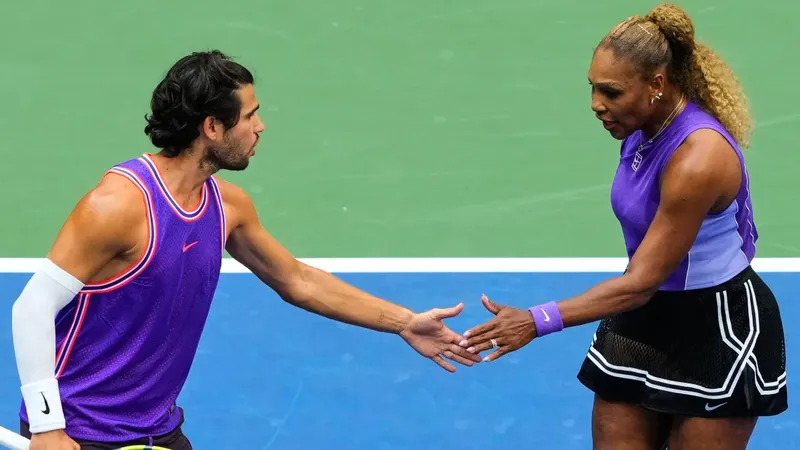 Carlos Alcaraz y Serena Williams caen en dobles mixto y se despiden del US Open