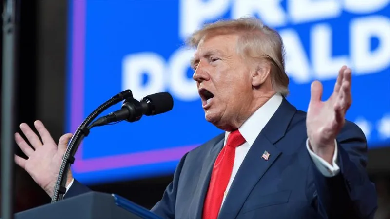 Delirios en voz alta: Trump habla de un estrecho y un océano a su nombre