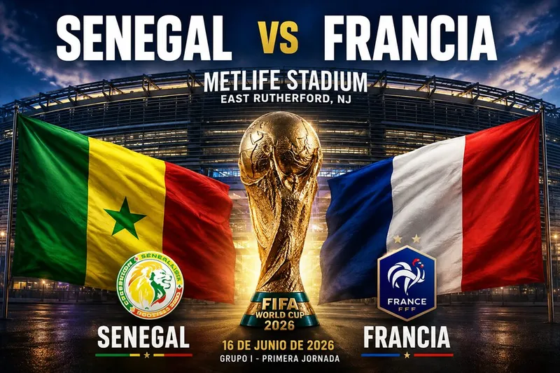 Francia vs Senegal: horario y dónde ver el Mundial 2026 EN VIVO