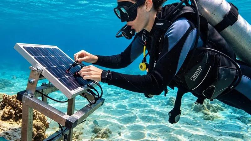 La energía solar se sumerge: prueban células de perovskita bajo el océano