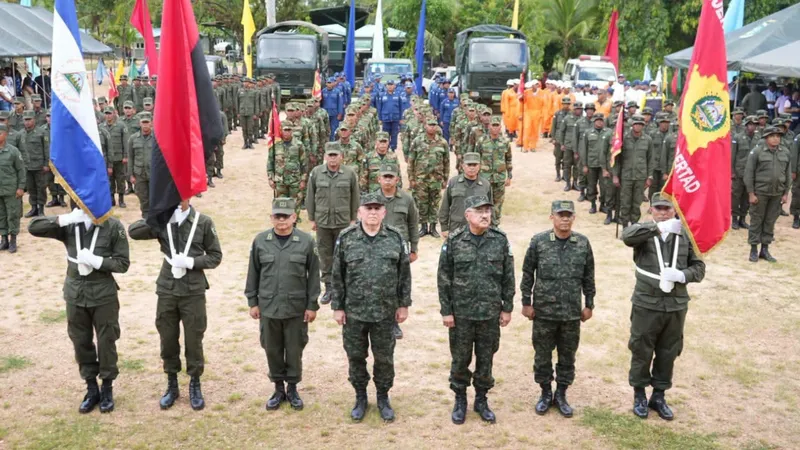 Destacamento Militar Norte del Ejército de Nicaragua realiza ceremonia de traspaso de mando en Bilwi
