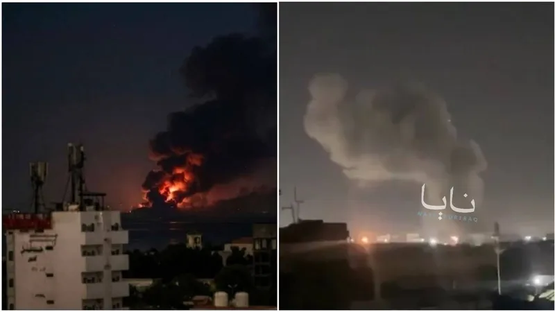 VIDEO de supuestos bombardeos saudíes contra una ciudad portuaria de Yemen