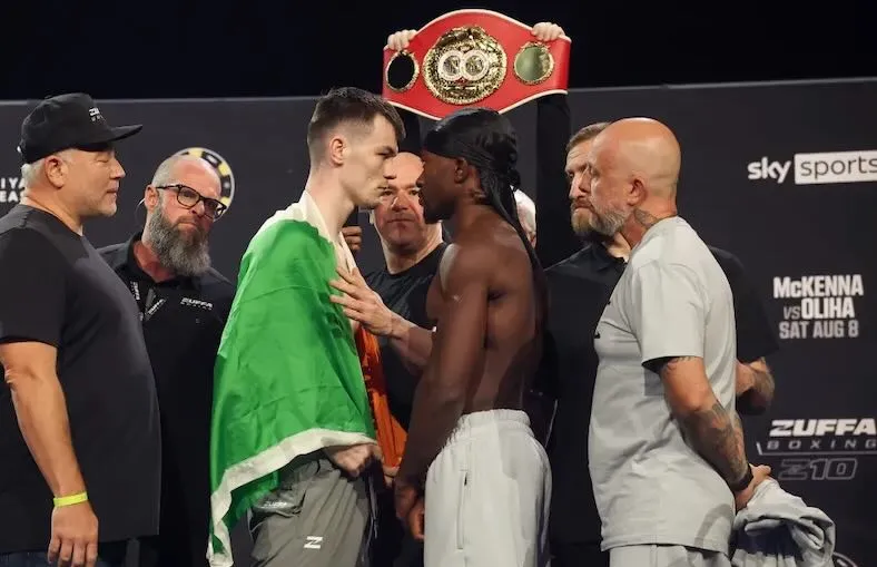 Esta noche Aaron McKenna vs. Etinosa Oliha por el mundial medio FIB