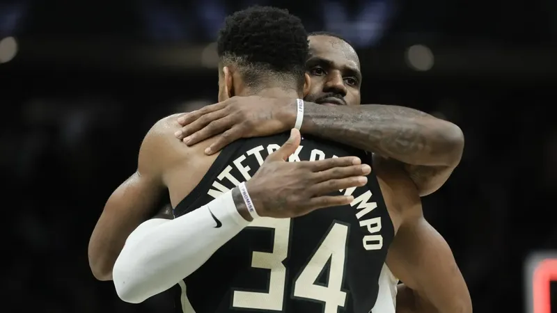 Giannis Antetokounmpo y Pat Riley, ilusionados con la posibilidad de sumar a LeBron James a Miami