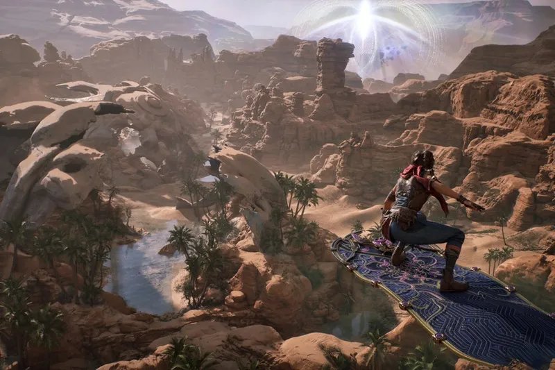 Combates épicos, jefes colosales y un mundo de fantasía vibrante. Una de las grandes sorpresas de la noche es un nuevo juego inspirado en Arabia