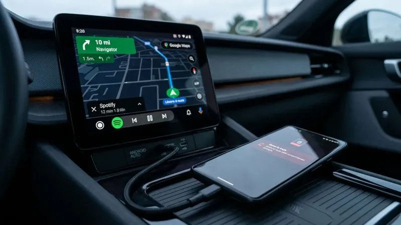 Android Auto está drenando la batería de tu smartphone tras las últimas actualizaciones, pero hay una solución para evitarlo