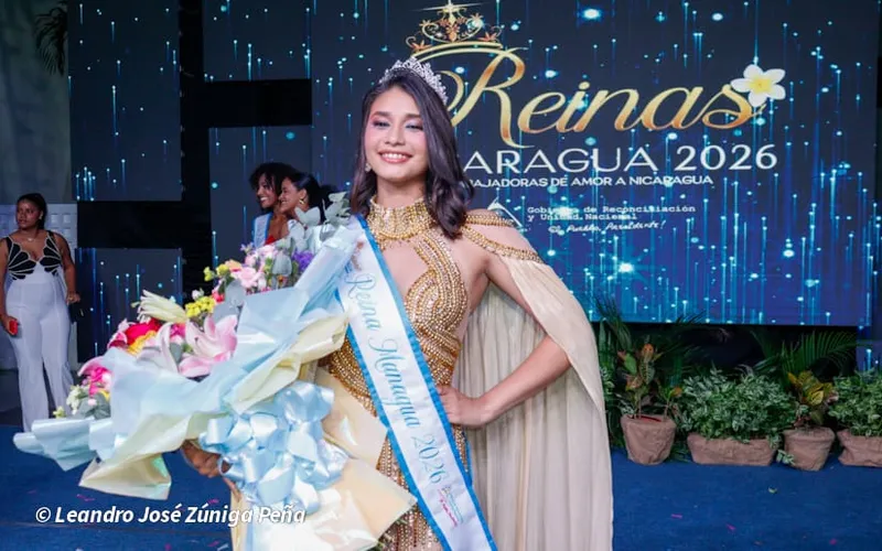 Samantha Nicole Murillo es coronada Reina Nicaragua, Managua 2026