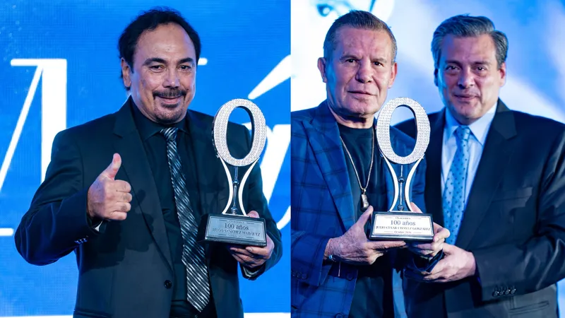 Julio César Chávez, Hugo Sánchez y más leyendas fueron reconocidas en evento centenario; Pepe Aguilar amenizó