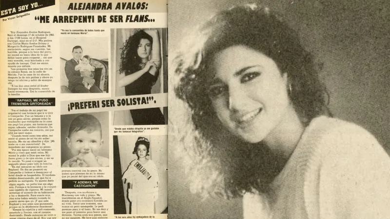 La historia de Alejandra Ávalos que casi nadie recuerda: iba a ser la cuarta Flans