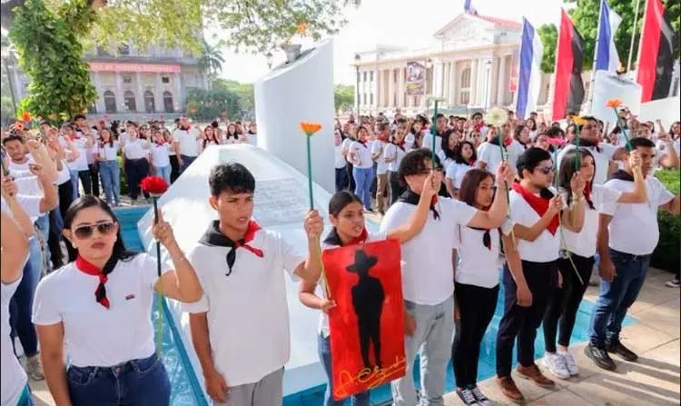 Juventud Sandinista conmemora legado del General Sandino