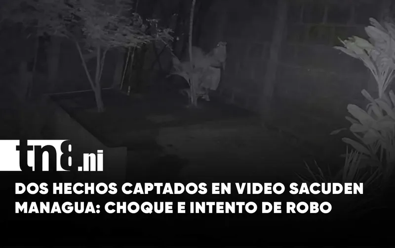 Un choque y un intento de robo quedan grabados por cámaras de seguridad en...