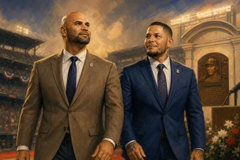¡Históricos! Pujols y Molina entran juntos y por unanimidad al Salón de la Fama del Béisbol Latino