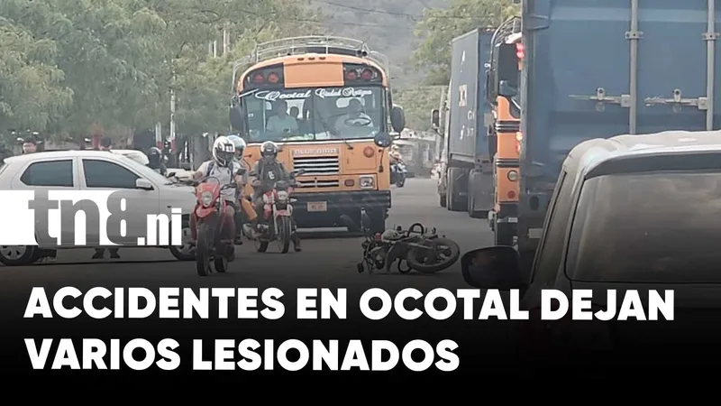 Accidentes en barrio Nicarao de Ocotal dejan varios lesionados en dos días consecutivos