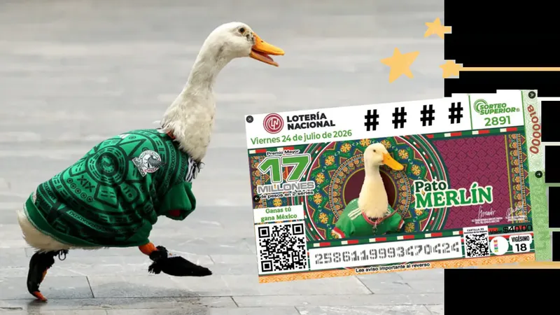 El Pato Merlín llega a la Loteria Nacional ¿Quién es y por qué se hizo tan famoso?