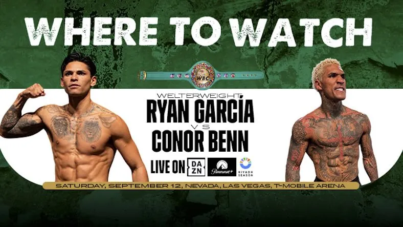 Cartelera Ryan García vs. Conor Benn: horarios y dónde ver