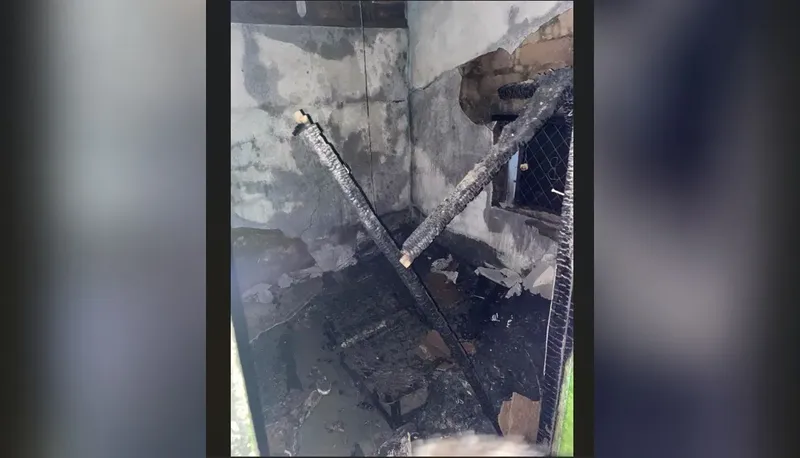 Candela encendida causa incendio y deja en la calle a mujer y sus niños en Nueva Segovia