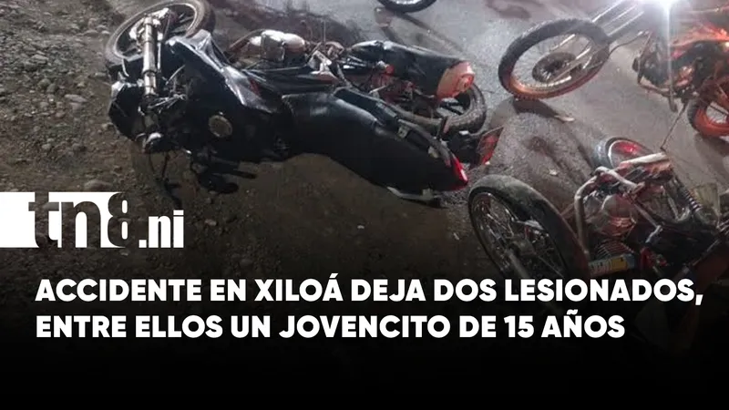 Impactante colisión frontal deja dos lesionados, entre ellos un jovencito de 15 años