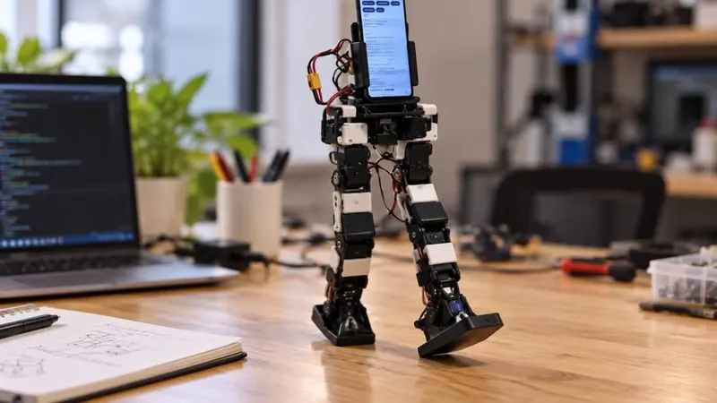 Millones de móviles Android suelen terminar olvidados en un el fondo de un cajón. La UCLA ha encontrado la forma de convertirlos en robots que caminan solos