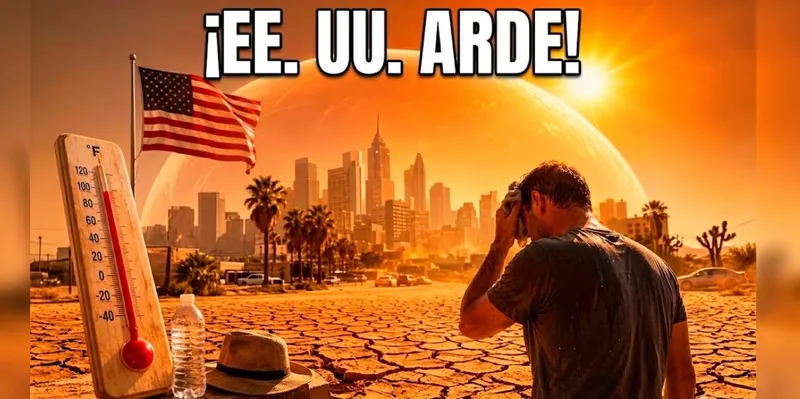 ¡EE. UU. bajo fuego! Ola de calor dispara las temperaturas y activa alertas