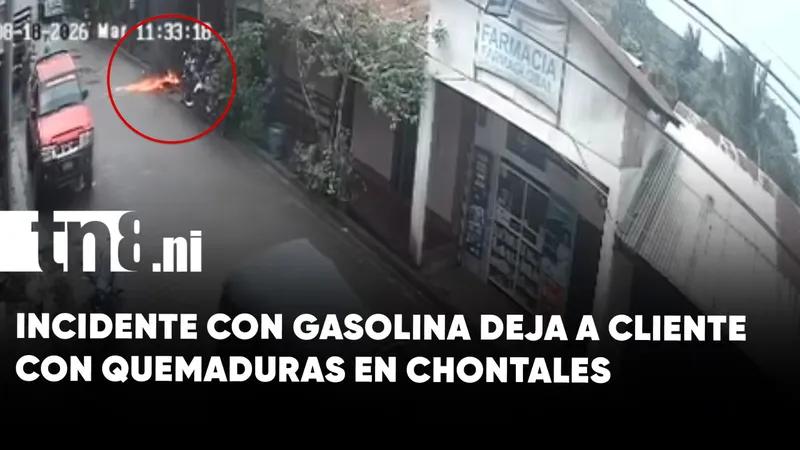 Cliente sufre quemaduras tras incidente con gasolina en taller de motocicletas en La Libertad,...