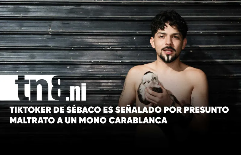 Todo por ganar vistas: Tiktoker de Sébaco es señalado por maltratar a un mono