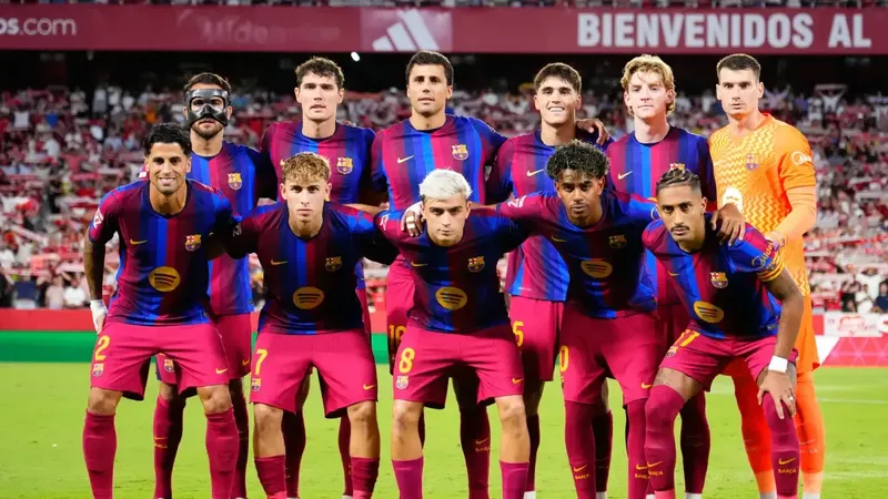 El 1x1 del Barça en Sevilla al descanso