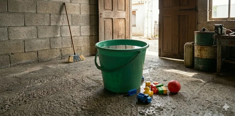 Muere niño en Ciudad Sandino tras ahogarse en un balde con agua