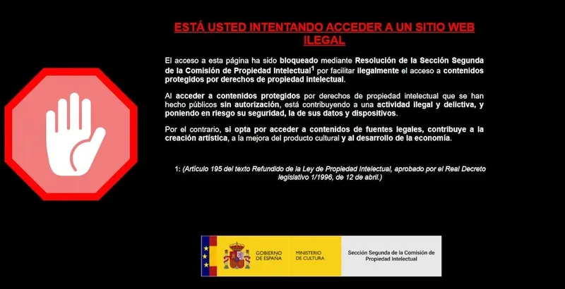 El Gobierno da visibilidad a páginas de descargas desconocidas para publicitar sus bloqueos