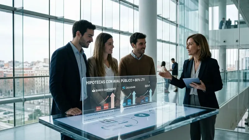 Tres bancos que dan hipotecas de más del 80% si cuentas con aval público