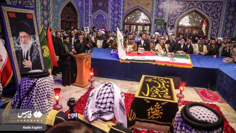 Jeques y líderes tribales de Irak rinden homenaje al Líder mártir de Irán