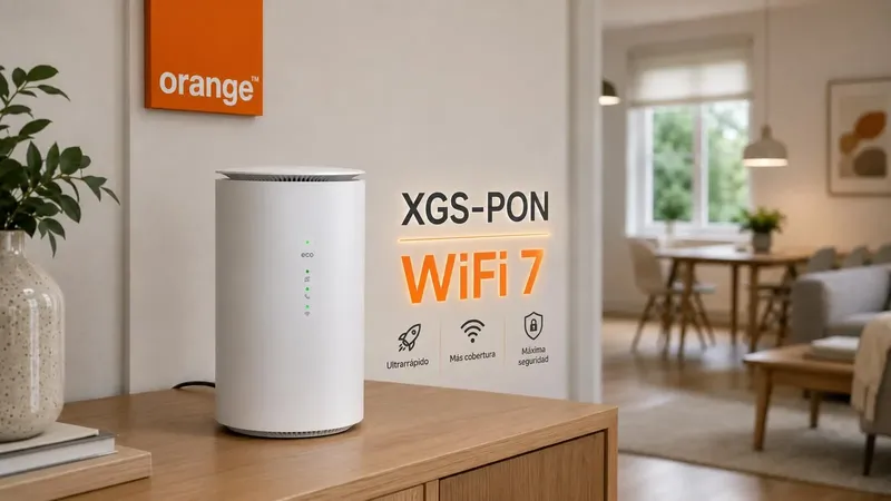 Orange estrena por fin nuevo router WiFi 7 con tecnología XGS-PON para sus clientes de fibra