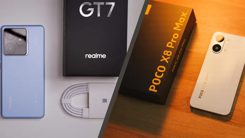 POCO X8 Pro Max vs realme GT 7: cuál ofrece más potencia por menos dinero