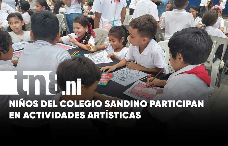 Niñez capitalina honra a Sandino con arte y creatividad en taller recreativo