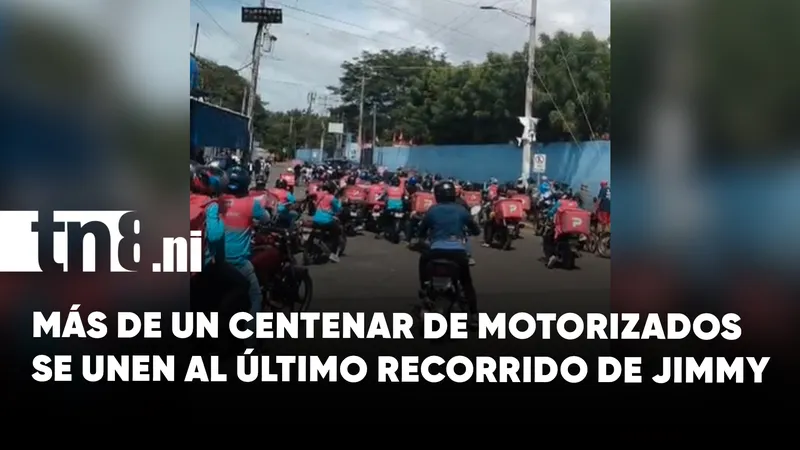 Más de 150 motociclistas acompañan a Jimmy Domínguez hasta su última morada