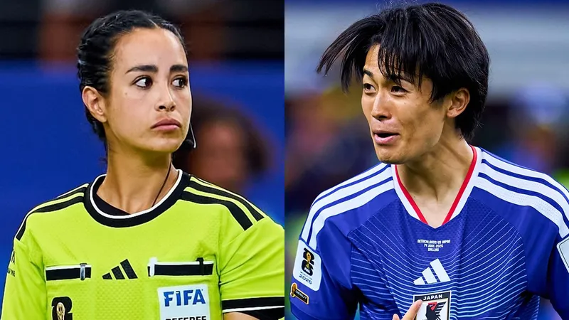 ¿Burló a la árbitra mexicana? Nakamura jugó con espinilleras 'inexistentes'