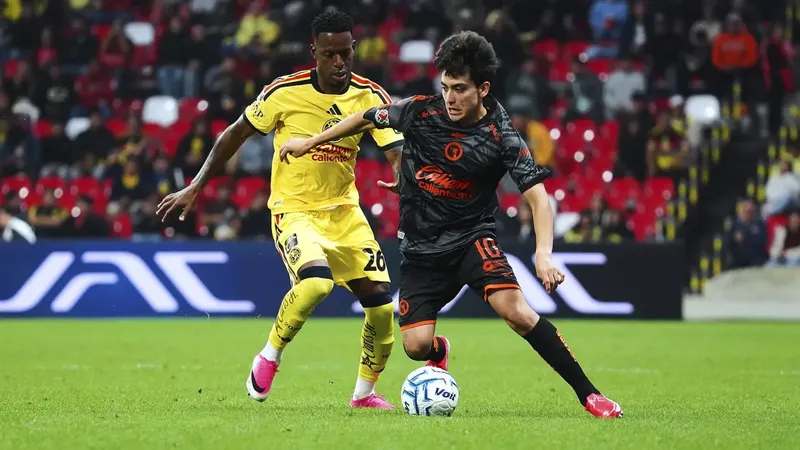 América experimenta con Xolos Tijuana y termina restando en casa con un discreto empate: 1-1
