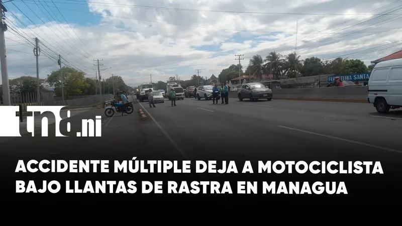 ¡Milagro en la Panamericana Norte! Motociclista sobrevive tras quedar bajo una rastra