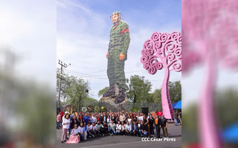 Comunicadores Sandinistas rindieron homenaje al líder de la Revolución Cubana Fidel Castro