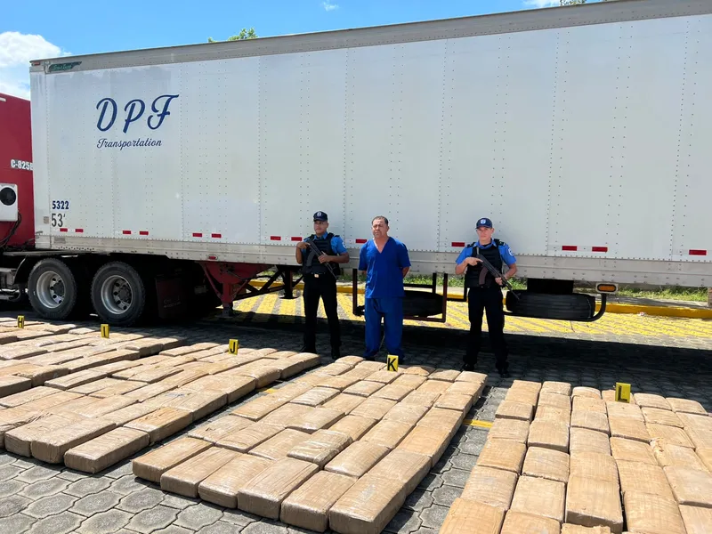 Policía Nacional incauta más de 4 mil 200 libras de marihuana en El Guasaule